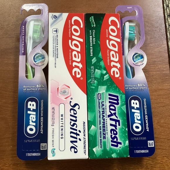 Colgate Toothpastes and Oral-B Toothbrushes Bundle New - Picture 2 of 7